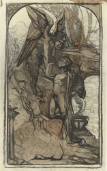 OEudipe et le phoenix、絵はヨハネスジョセフスアーツ（1881-1934）